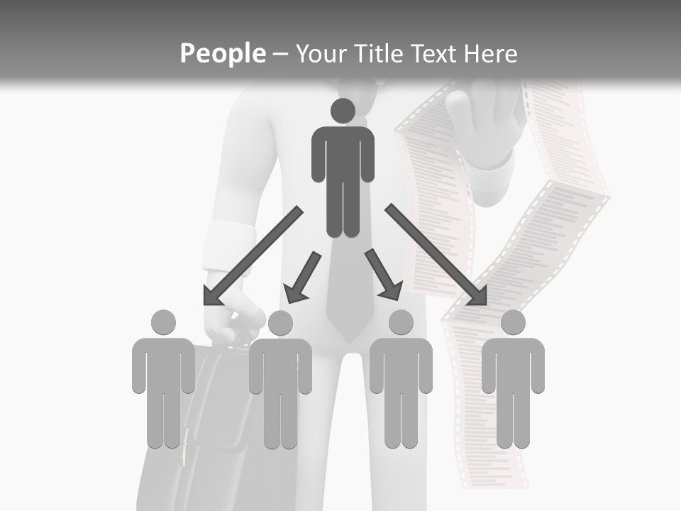 Isolated Person Business PowerPoint Template
