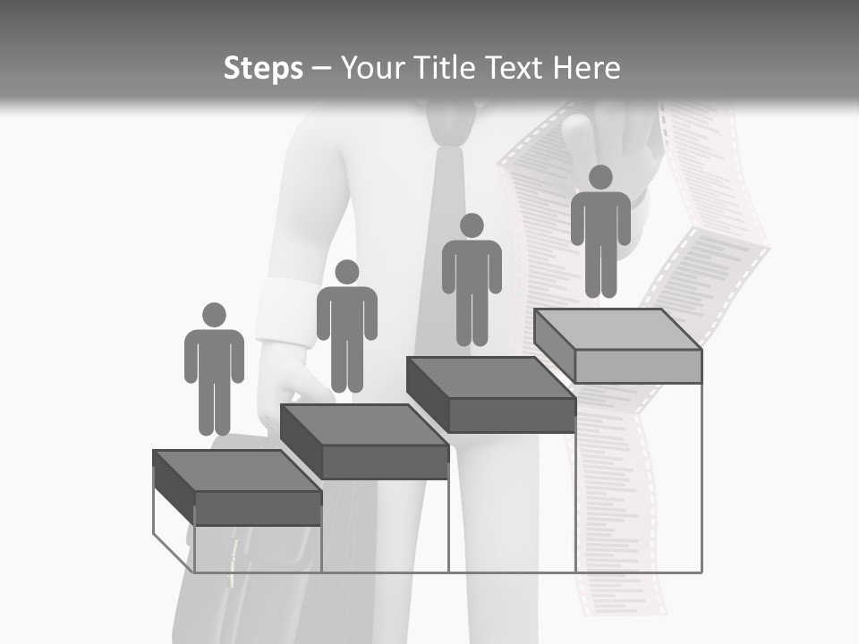 Isolated Person Business PowerPoint Template