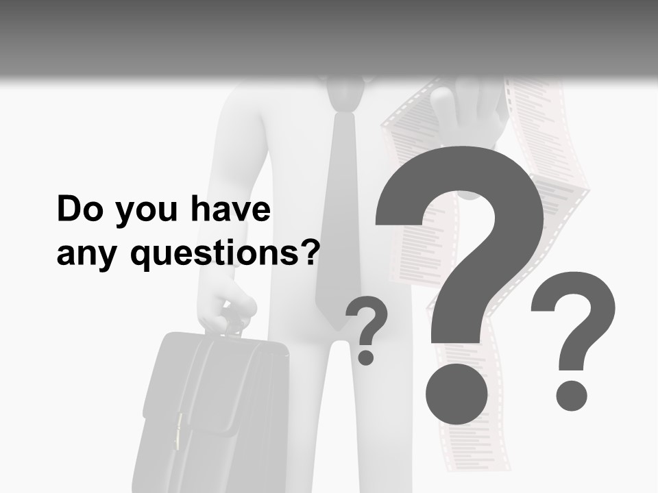 Isolated Person Business PowerPoint Template