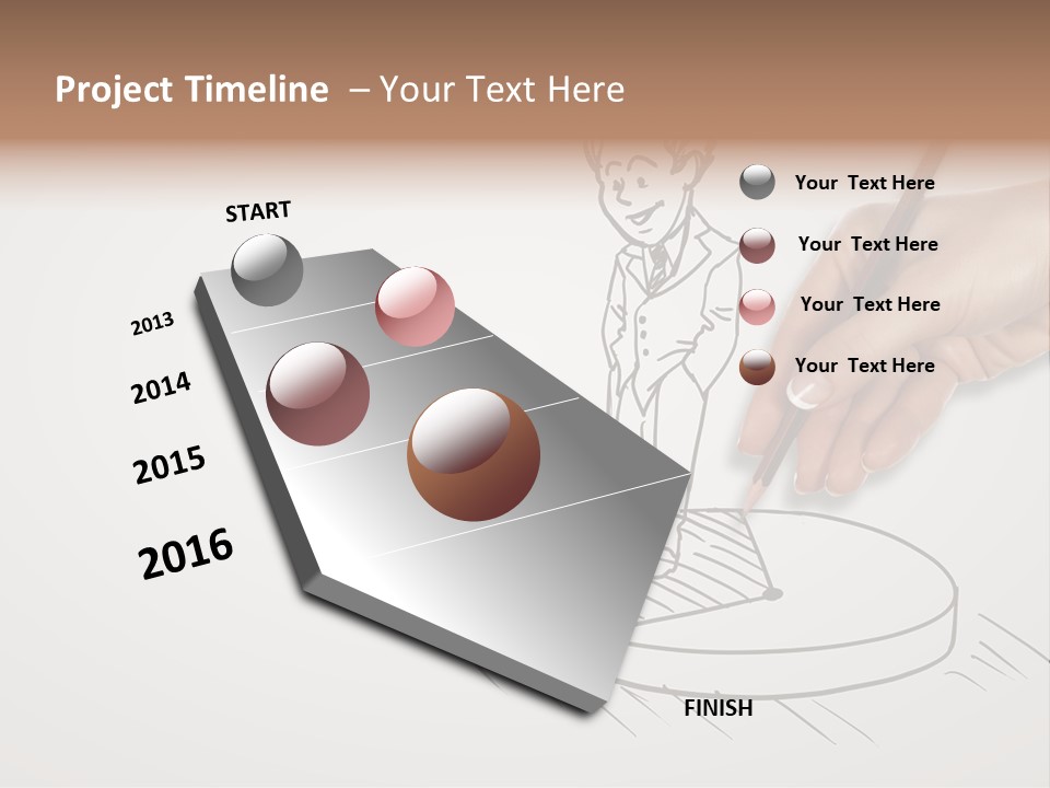 Tag Illustration Funding PowerPoint Template