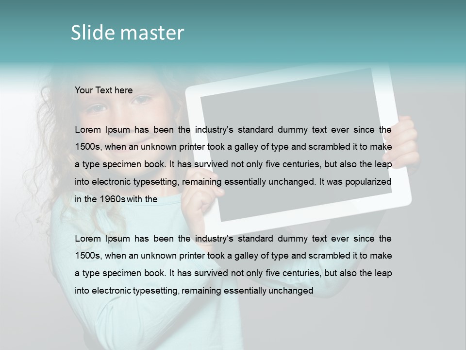 People Screen Head PowerPoint Template