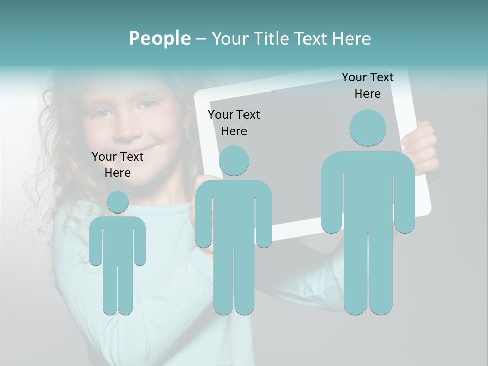 People Screen Head PowerPoint Template