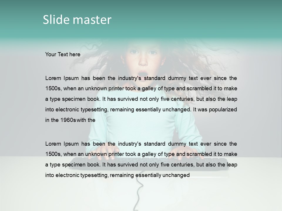 Information Girl Child PowerPoint Template