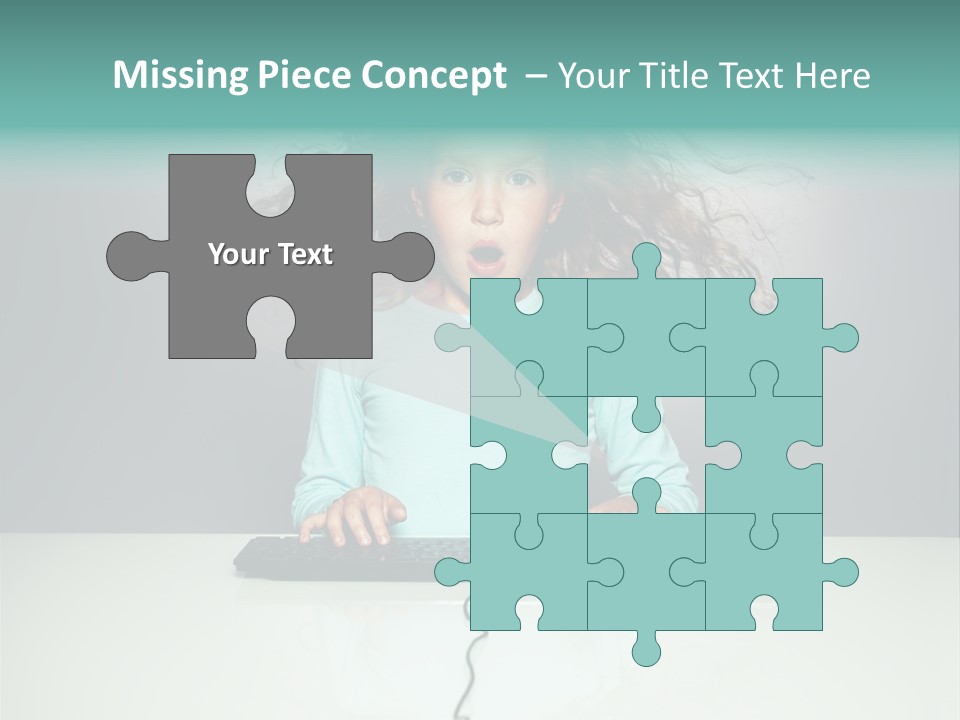 Information Girl Child PowerPoint Template