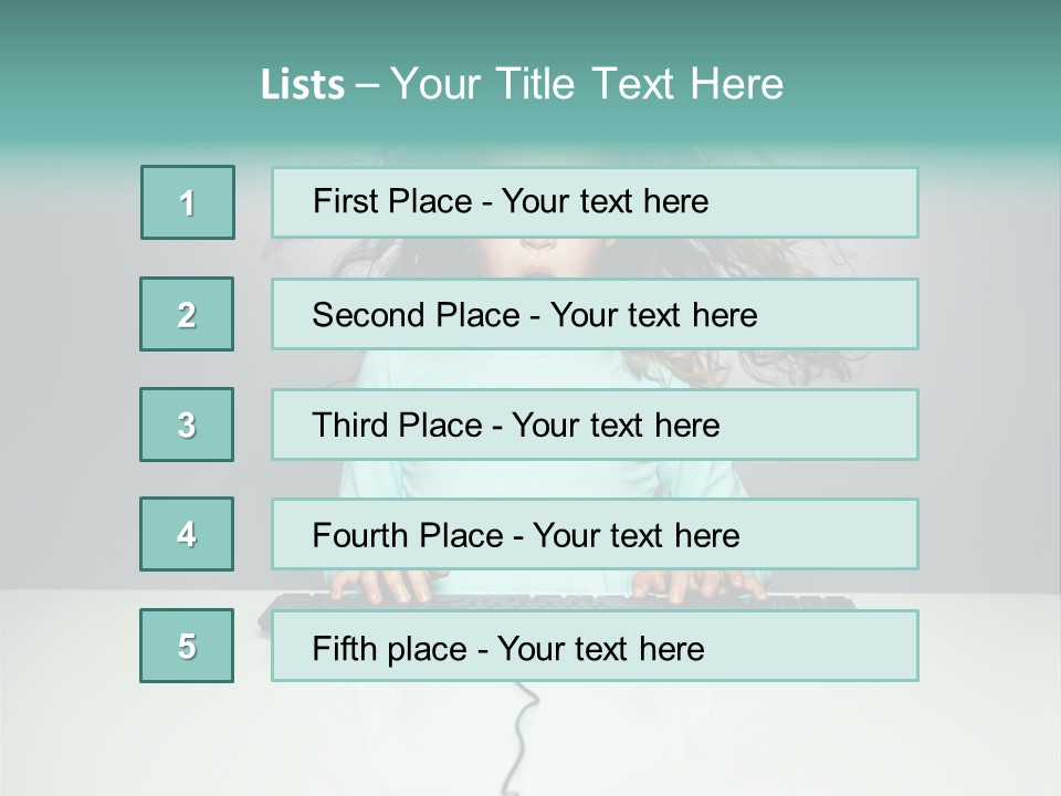Information Girl Child PowerPoint Template