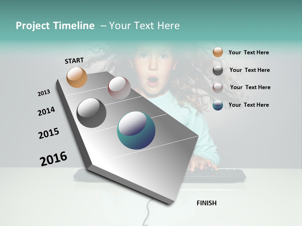 Information Girl Child PowerPoint Template