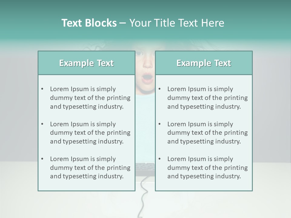 Information Girl Child PowerPoint Template
