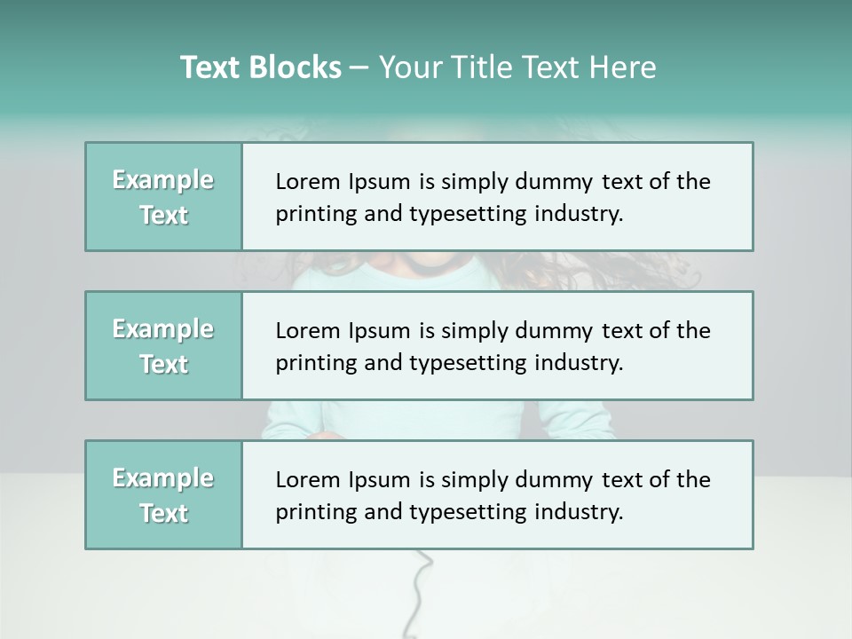 Information Girl Child PowerPoint Template