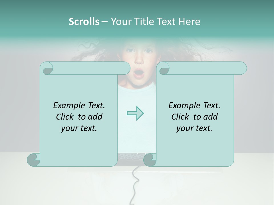 Information Girl Child PowerPoint Template