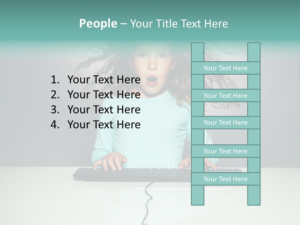 Information Girl Child PowerPoint Template