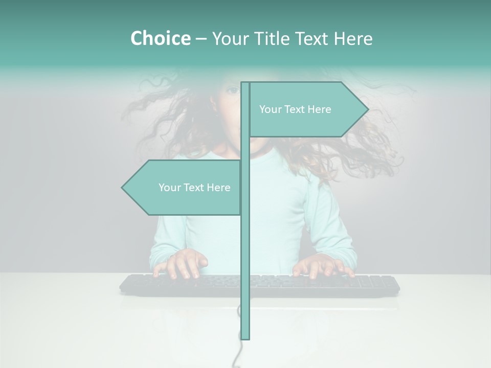 Information Girl Child PowerPoint Template