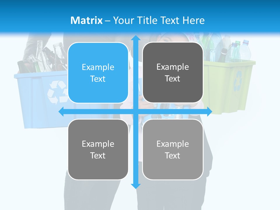 Happy Go Lucky Plastic Recycling PowerPoint Template