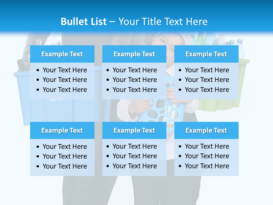 Happy Go Lucky Plastic Recycling PowerPoint Template
