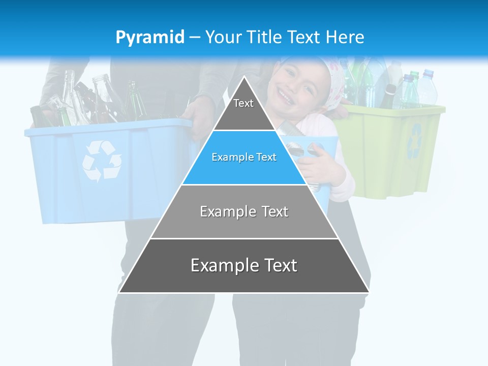 Happy Go Lucky Plastic Recycling PowerPoint Template