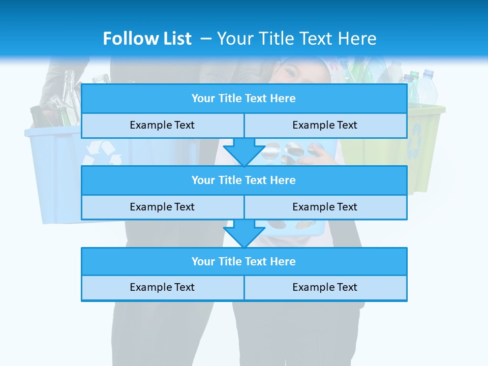 Happy Go Lucky Plastic Recycling PowerPoint Template