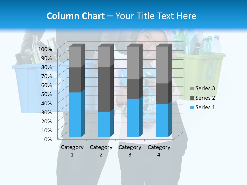 Happy Go Lucky Plastic Recycling PowerPoint Template