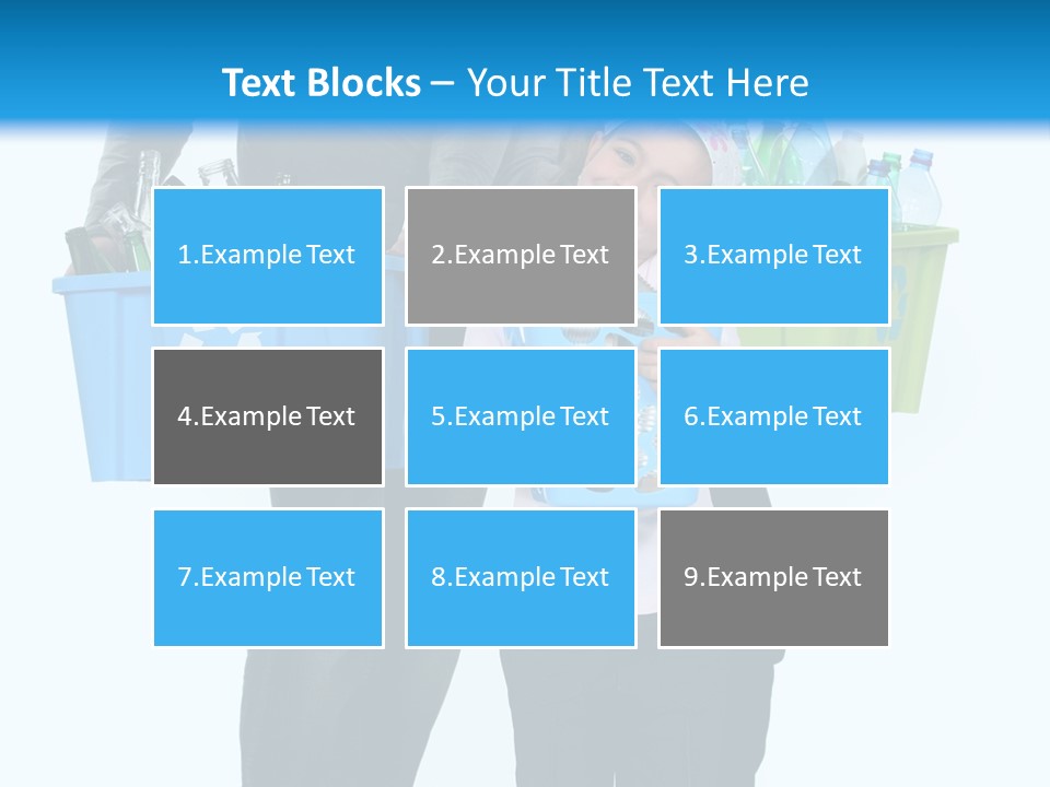 Happy Go Lucky Plastic Recycling PowerPoint Template