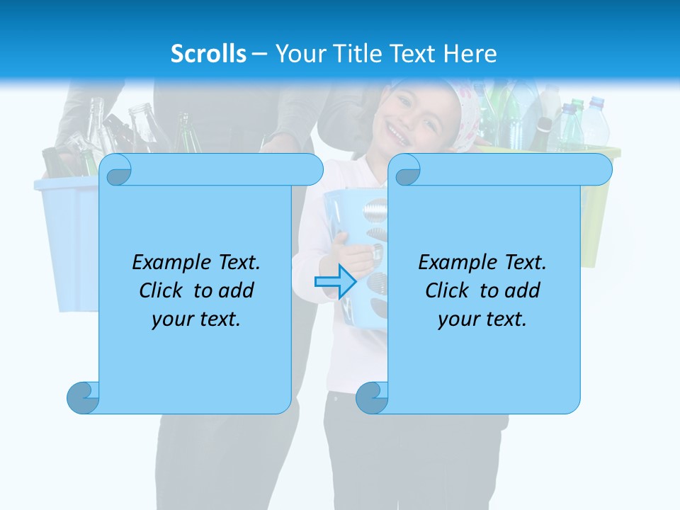 Happy Go Lucky Plastic Recycling PowerPoint Template