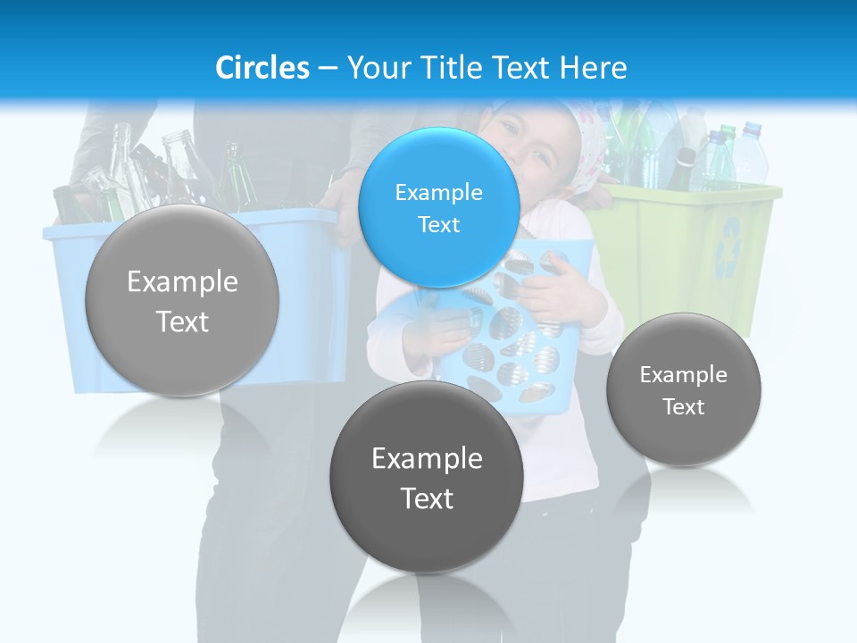 Happy Go Lucky Plastic Recycling PowerPoint Template