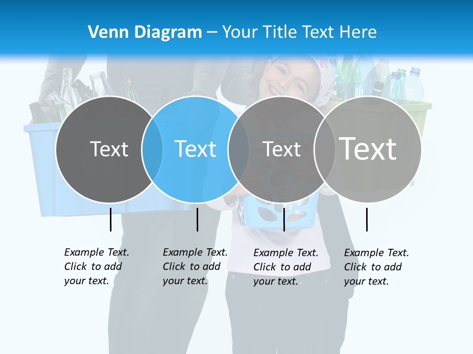 Happy Go Lucky Plastic Recycling PowerPoint Template