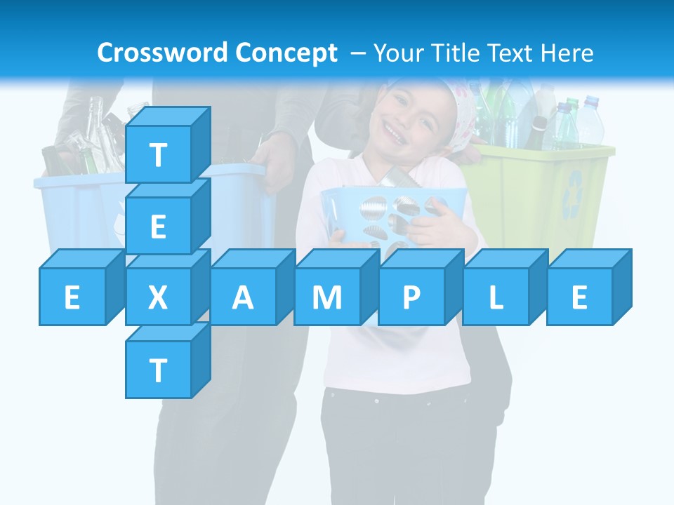 Happy Go Lucky Plastic Recycling PowerPoint Template