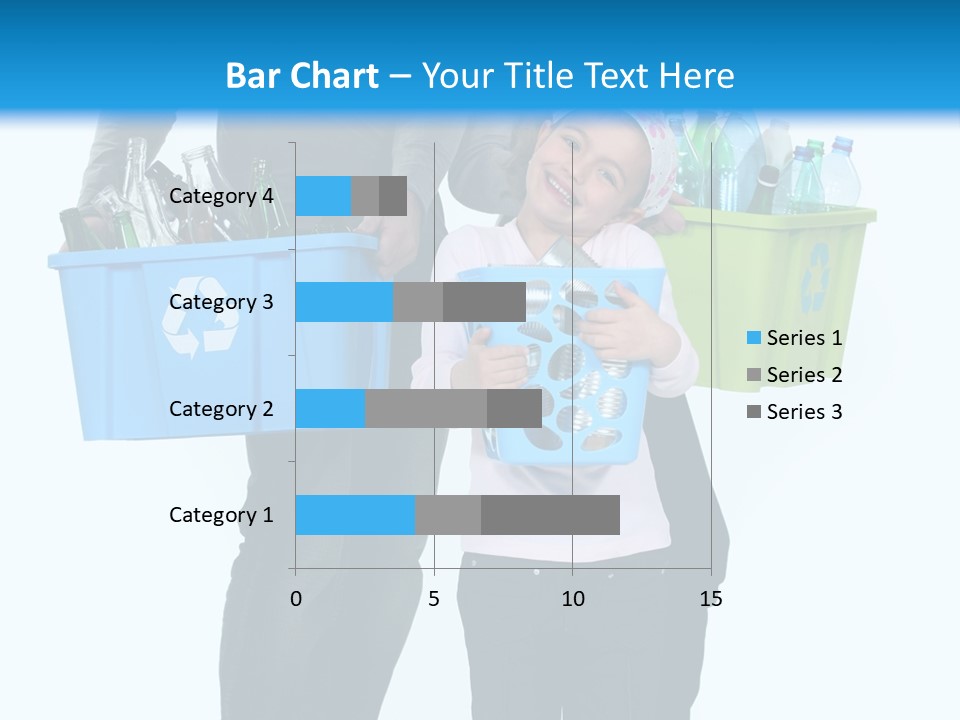 Happy Go Lucky Plastic Recycling PowerPoint Template