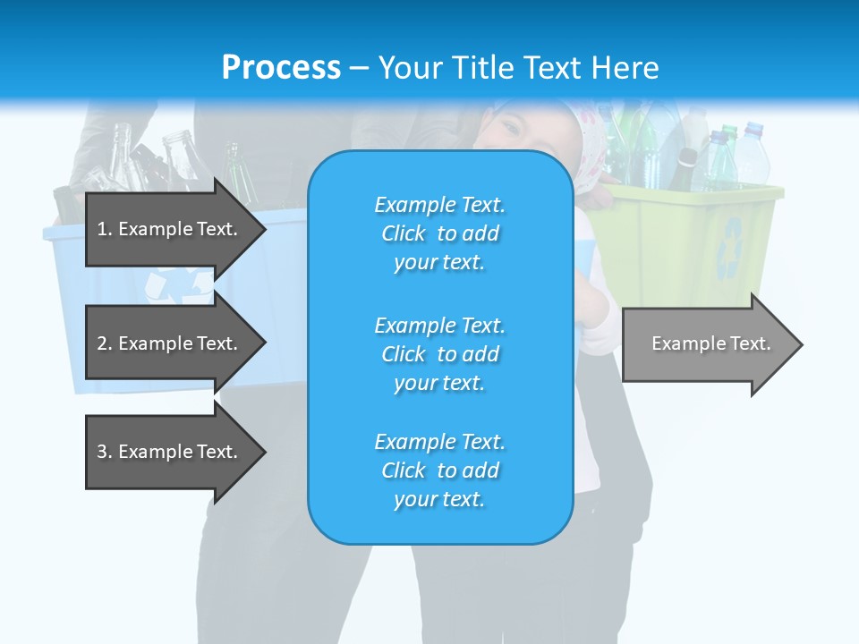 Happy Go Lucky Plastic Recycling PowerPoint Template