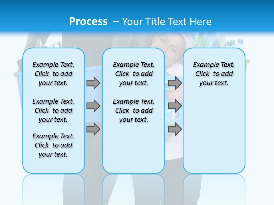Happy Go Lucky Plastic Recycling PowerPoint Template
