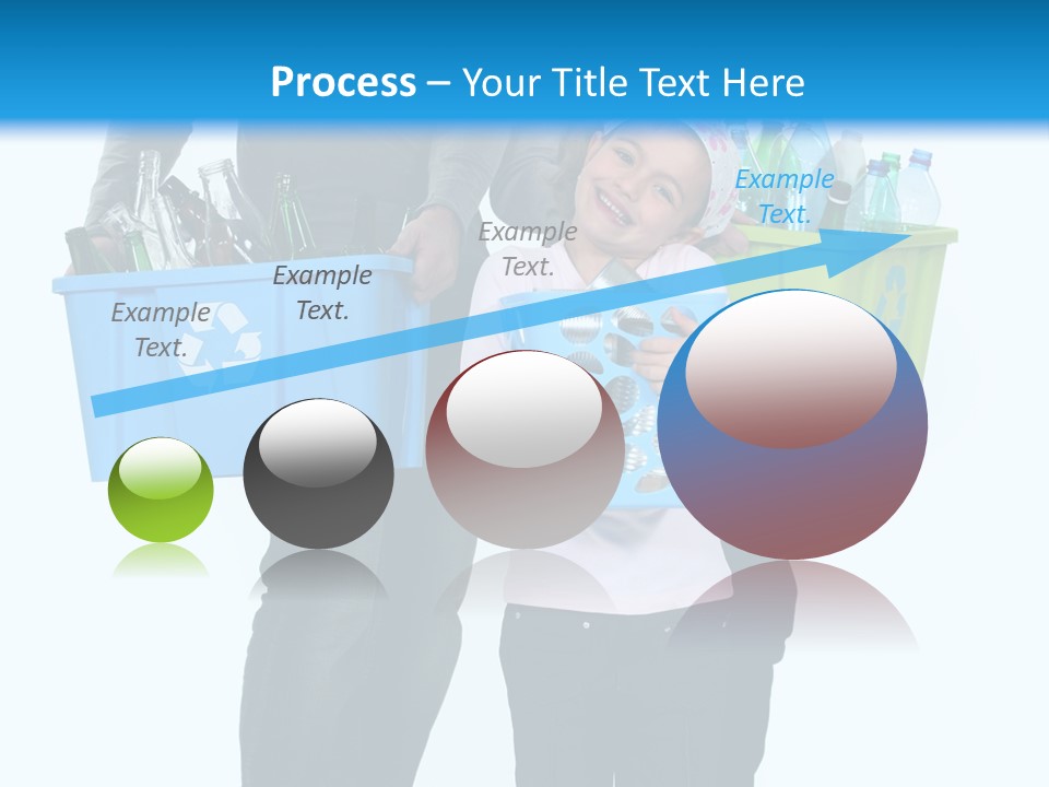 Happy Go Lucky Plastic Recycling PowerPoint Template