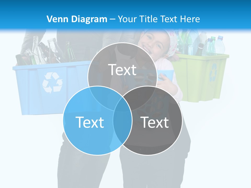 Happy Go Lucky Plastic Recycling PowerPoint Template