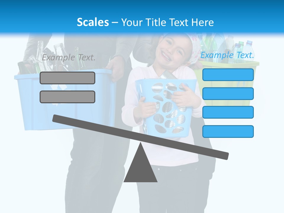 Happy Go Lucky Plastic Recycling PowerPoint Template