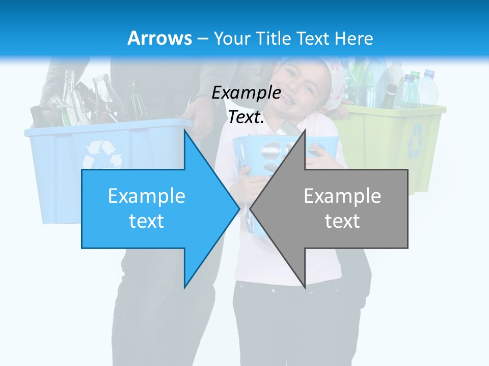 Happy Go Lucky Plastic Recycling PowerPoint Template