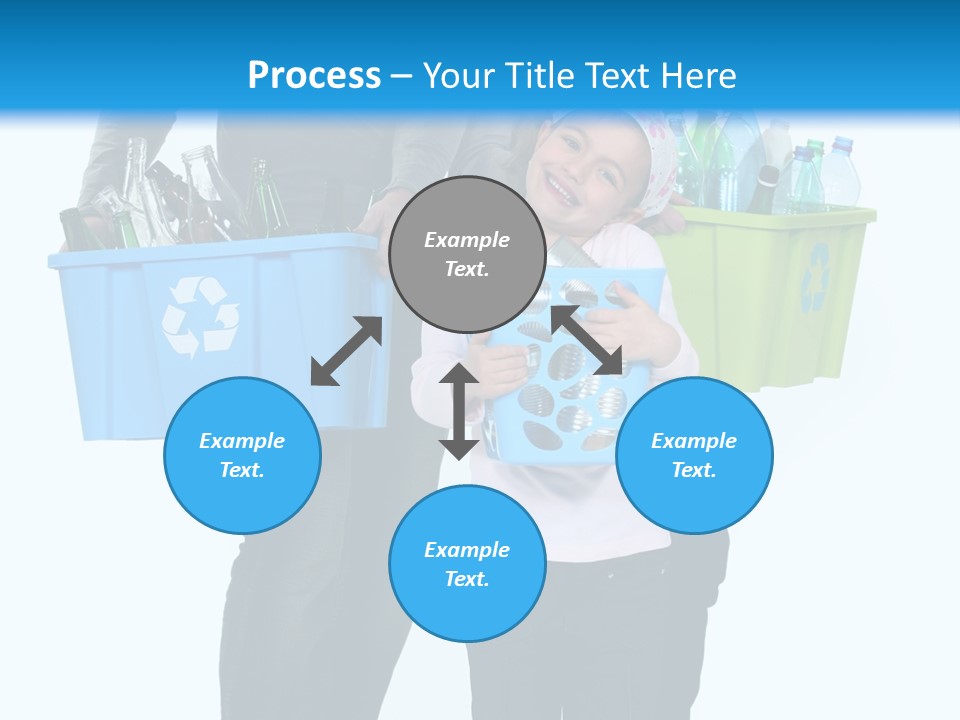Happy Go Lucky Plastic Recycling PowerPoint Template