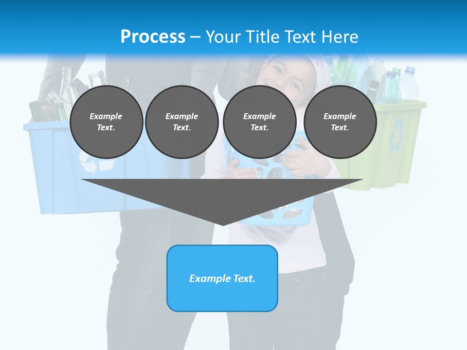 Happy Go Lucky Plastic Recycling PowerPoint Template