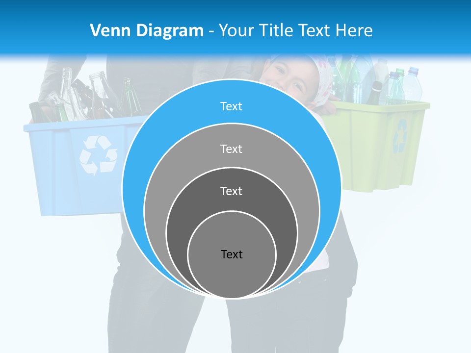Happy Go Lucky Plastic Recycling PowerPoint Template
