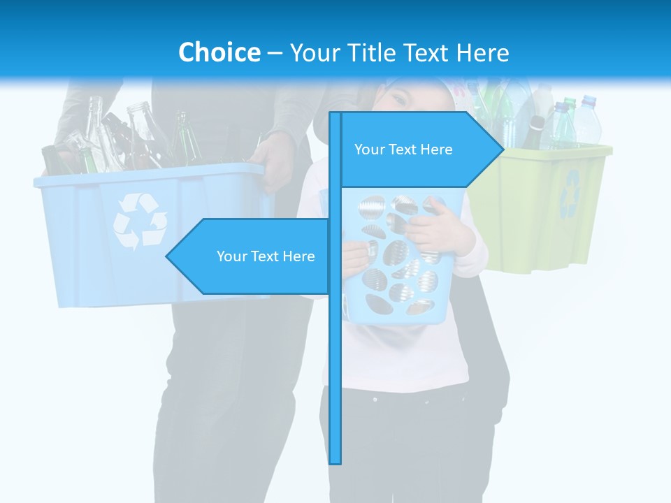 Happy Go Lucky Plastic Recycling PowerPoint Template