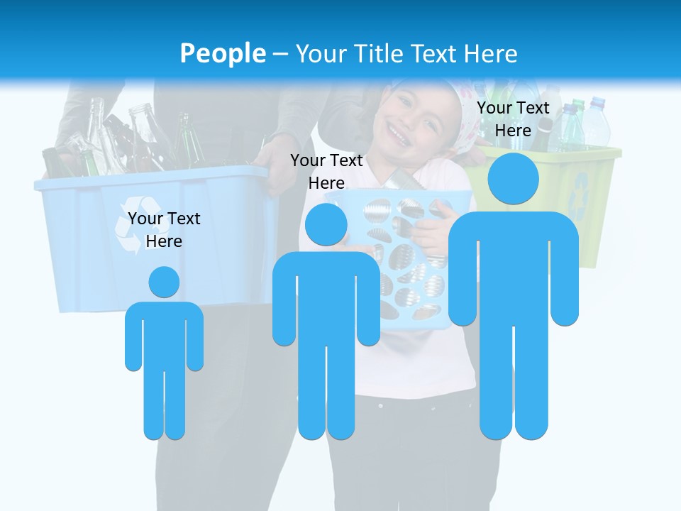 Happy Go Lucky Plastic Recycling PowerPoint Template