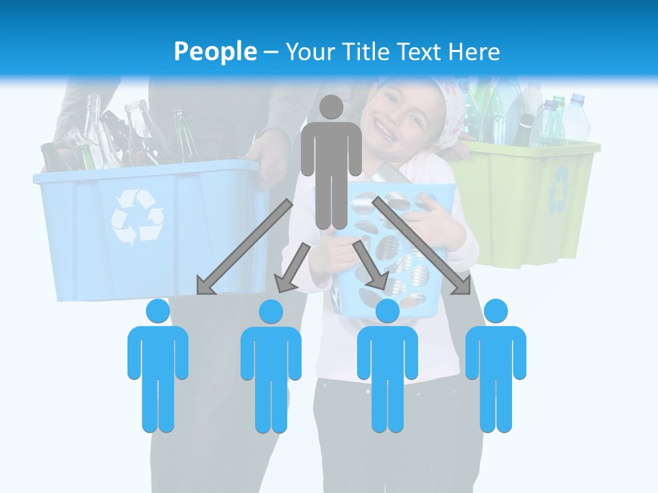 Happy Go Lucky Plastic Recycling PowerPoint Template