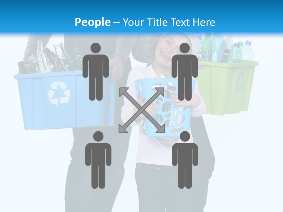 Happy Go Lucky Plastic Recycling PowerPoint Template