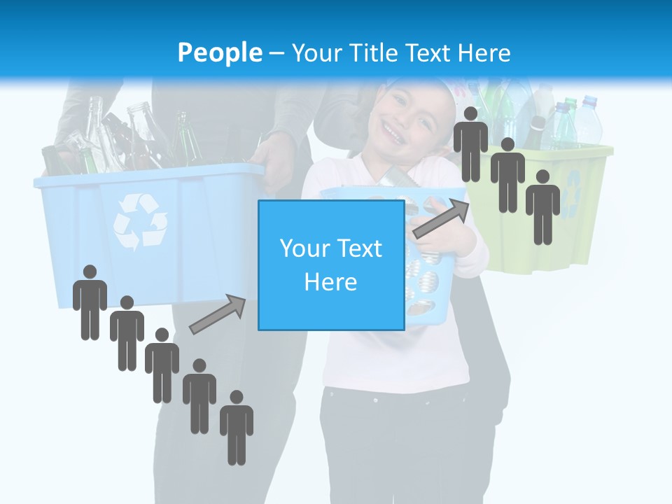 Happy Go Lucky Plastic Recycling PowerPoint Template