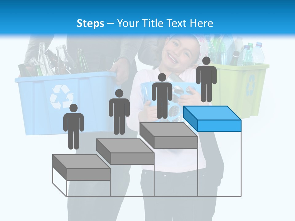 Happy Go Lucky Plastic Recycling PowerPoint Template