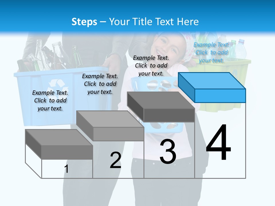 Happy Go Lucky Plastic Recycling PowerPoint Template