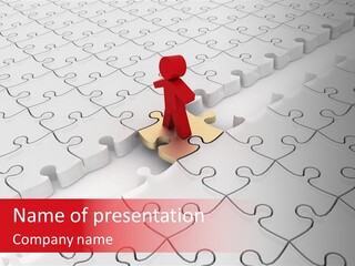 Incomplete Integration Person PowerPoint Template