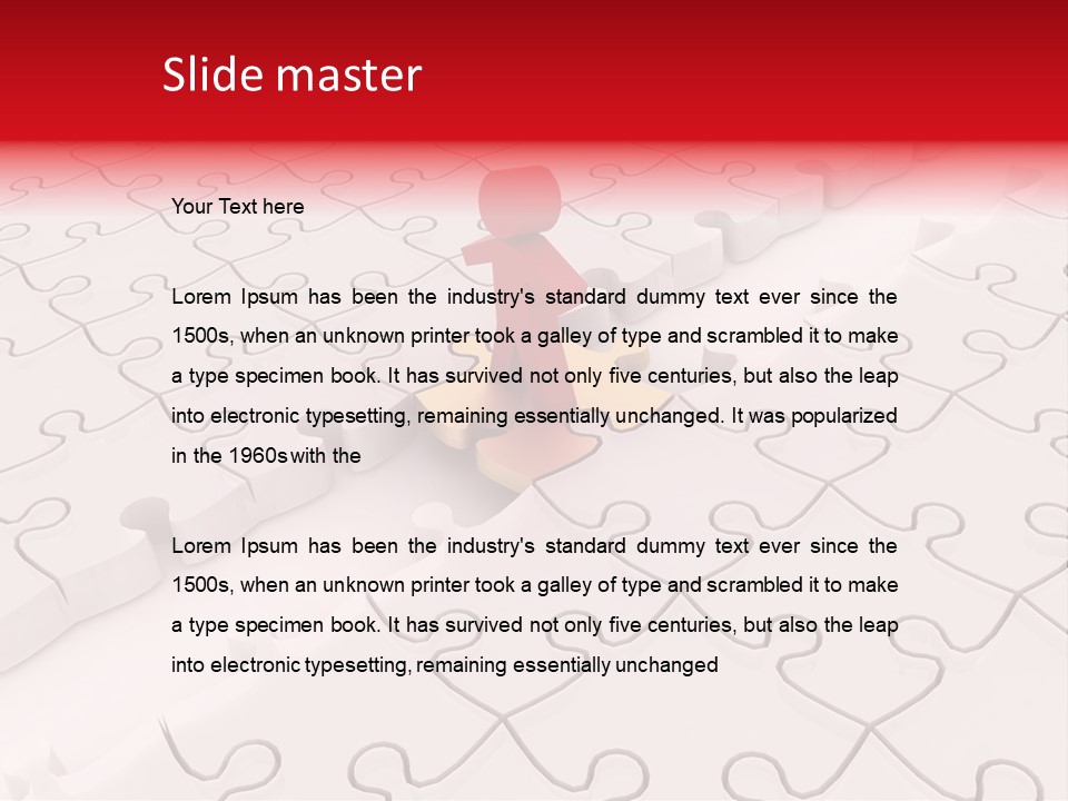 Incomplete Integration Person PowerPoint Template