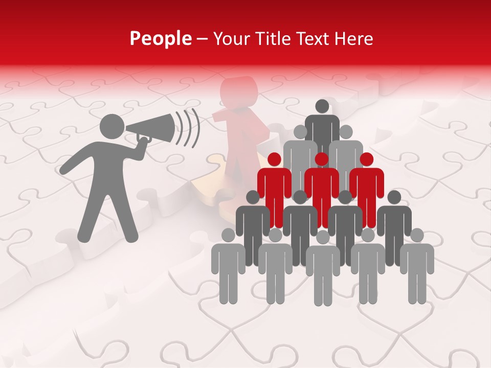 Incomplete Integration Person PowerPoint Template