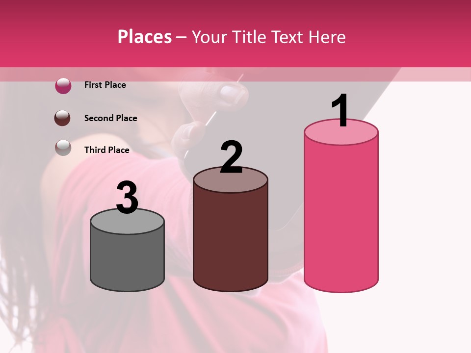 Celluar Women Display PowerPoint Template