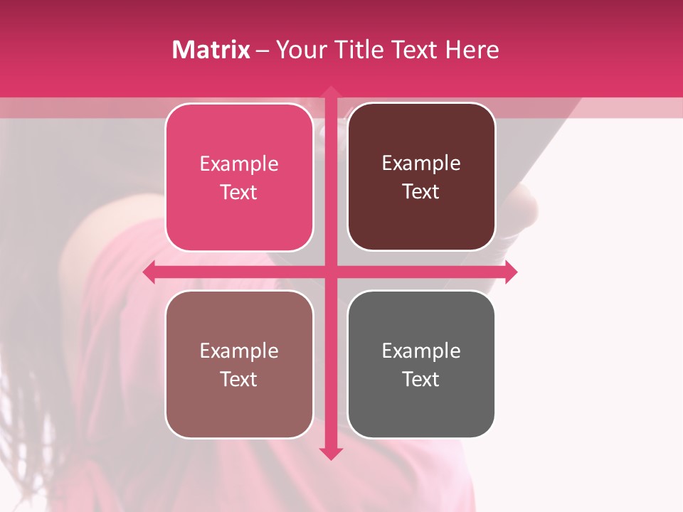 Celluar Women Display PowerPoint Template