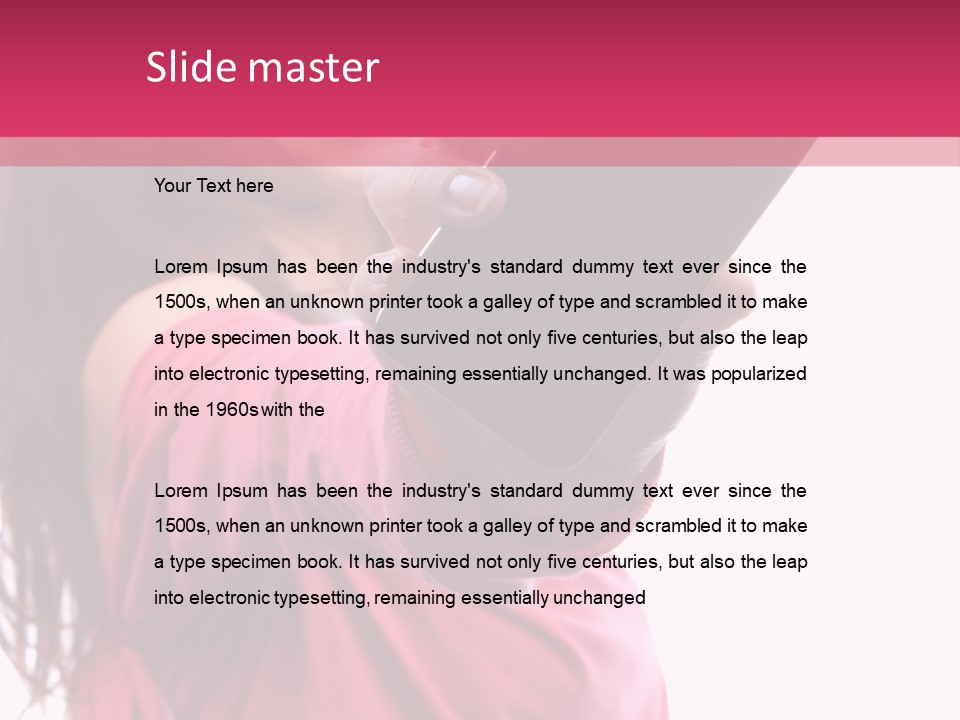 Celluar Women Display PowerPoint Template