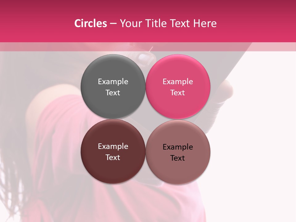 Celluar Women Display PowerPoint Template