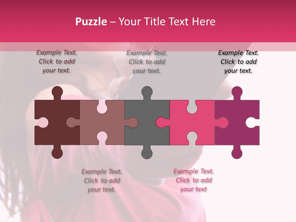 Celluar Women Display PowerPoint Template
